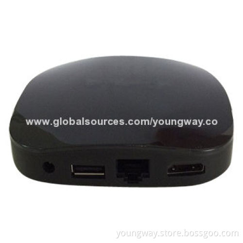 TV Set-top box, Android Based Dual-core A9, 100-220V AC Power Supply, 5V DC Input